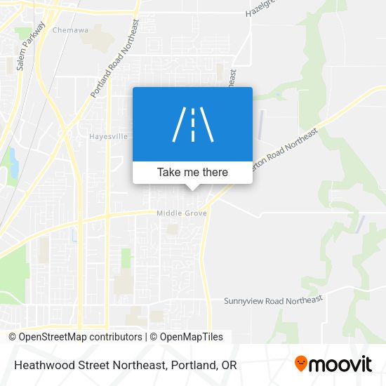 Mapa de Heathwood Street Northeast