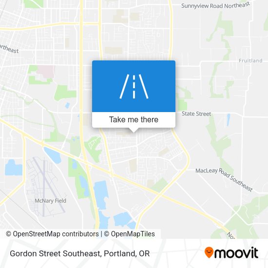 Gordon Street Southeast map