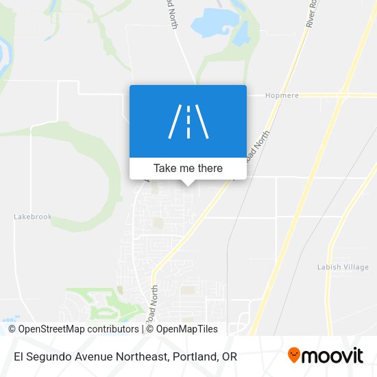 El Segundo Avenue Northeast map