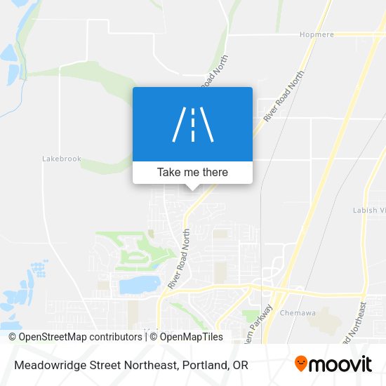 Meadowridge Street Northeast map