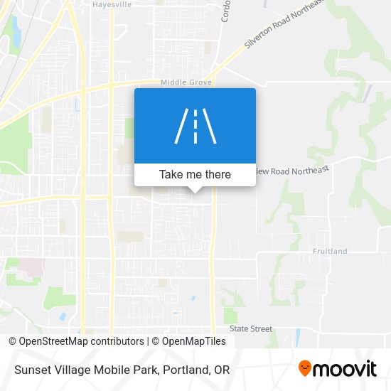 Sunset Village Mobile Park map