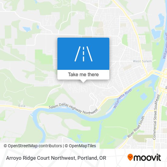 Arroyo Ridge Court Northwest map