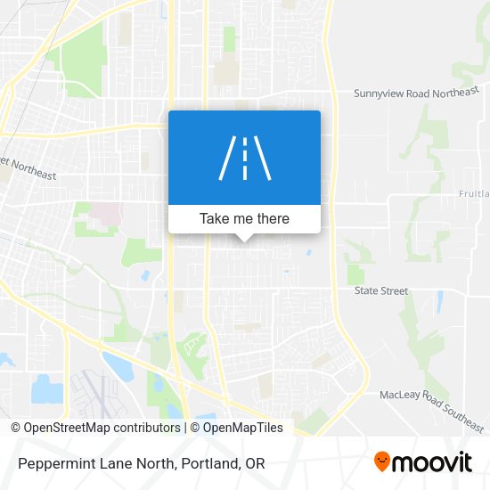 Peppermint Lane North map