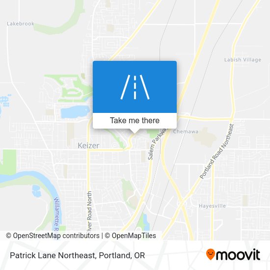 Mapa de Patrick Lane Northeast