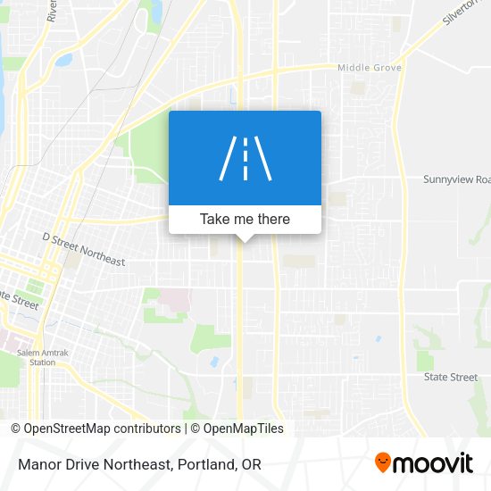Manor Drive Northeast map