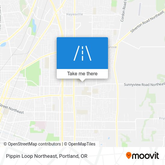 Pippin Loop Northeast map