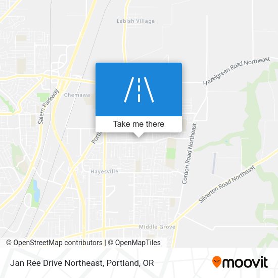 Jan Ree Drive Northeast map