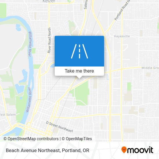 Mapa de Beach Avenue Northeast
