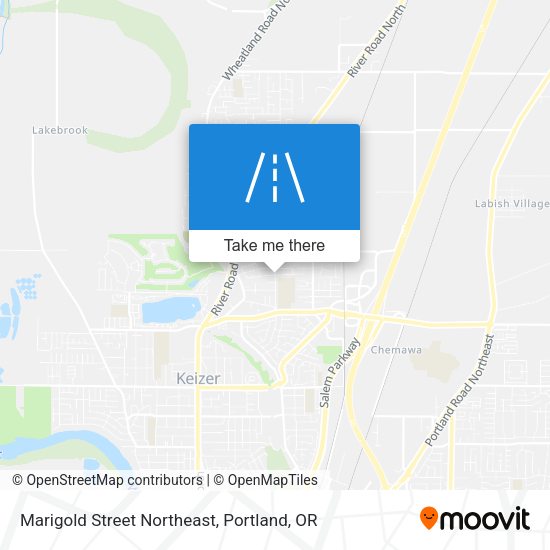 Marigold Street Northeast map