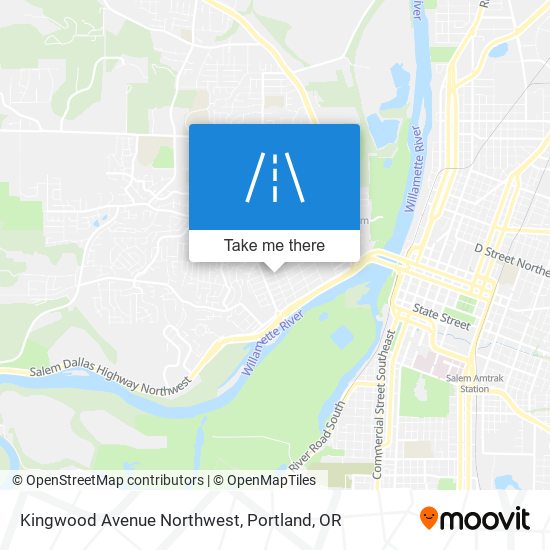 Kingwood Avenue Northwest map