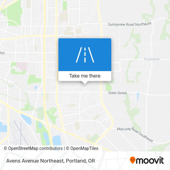 Avens Avenue Northeast map