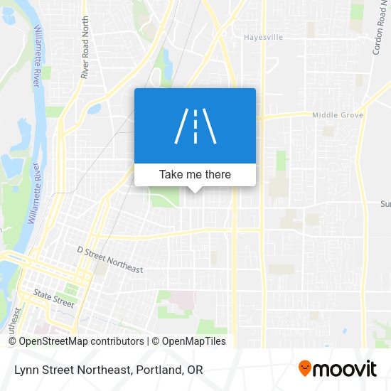 Lynn Street Northeast map