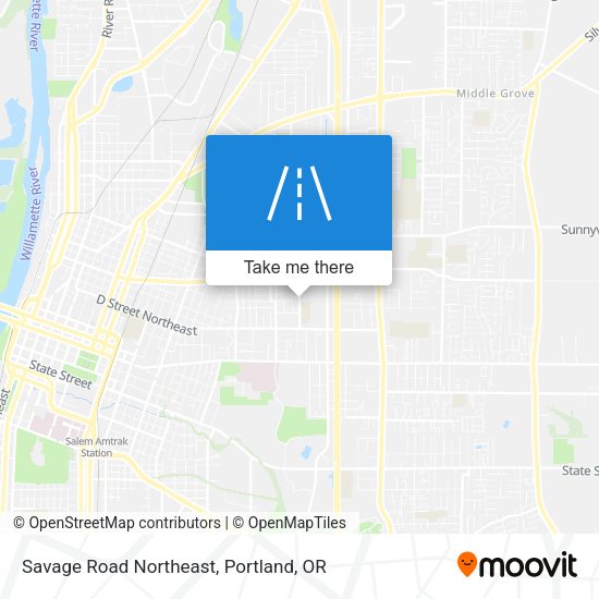 Mapa de Savage Road Northeast