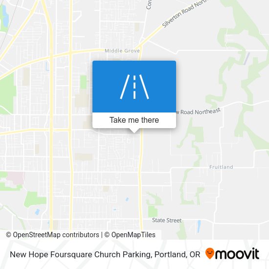 New Hope Foursquare Church Parking map