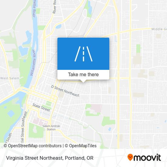 Virginia Street Northeast map