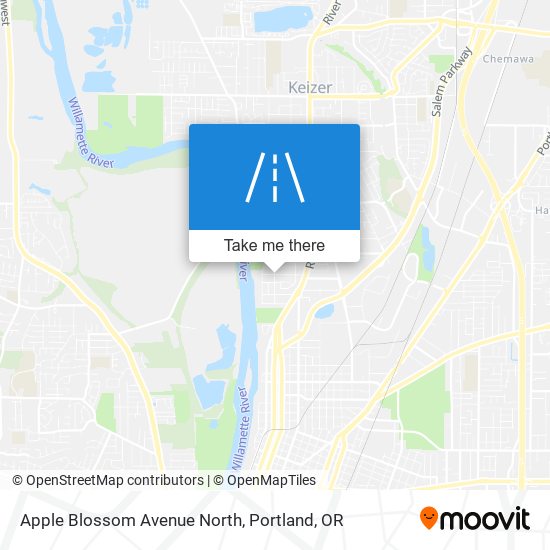Apple Blossom Avenue North map