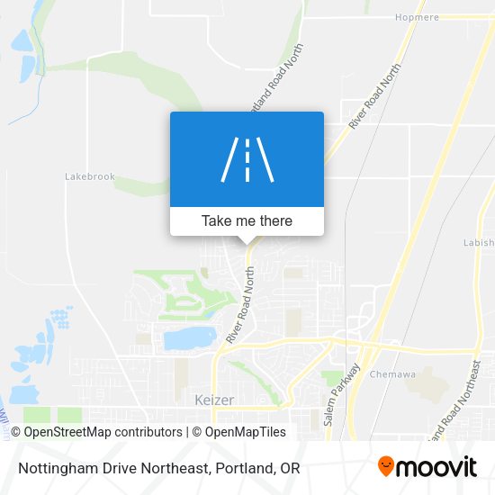 Nottingham Drive Northeast map