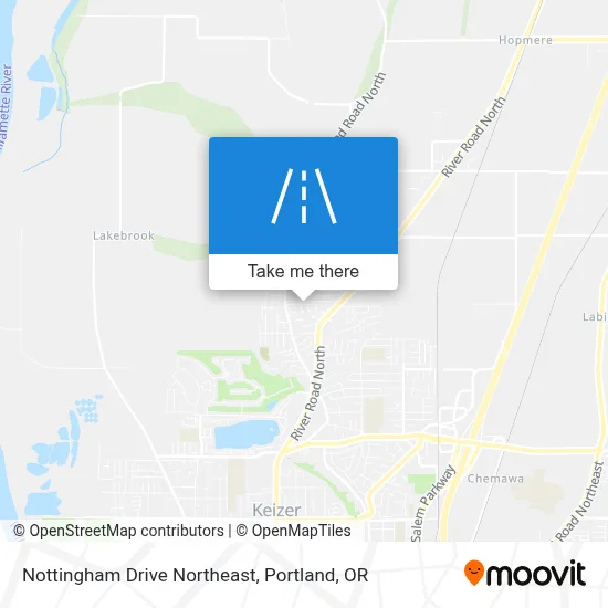 Nottingham Drive Northeast map