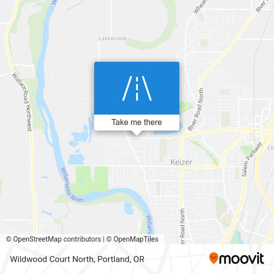 Mapa de Wildwood Court North