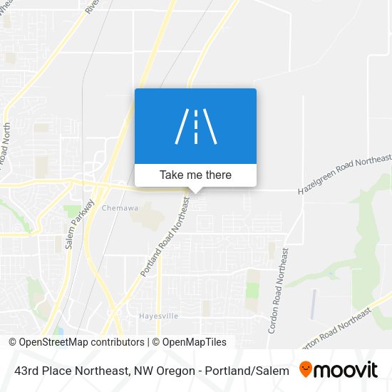 Mapa de 43rd Place Northeast