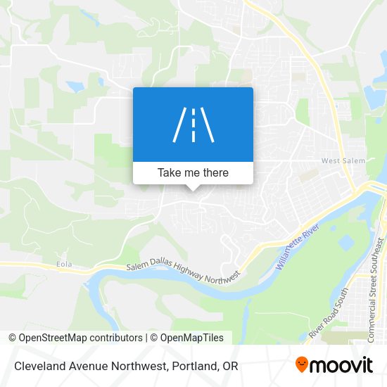 Cleveland Avenue Northwest map