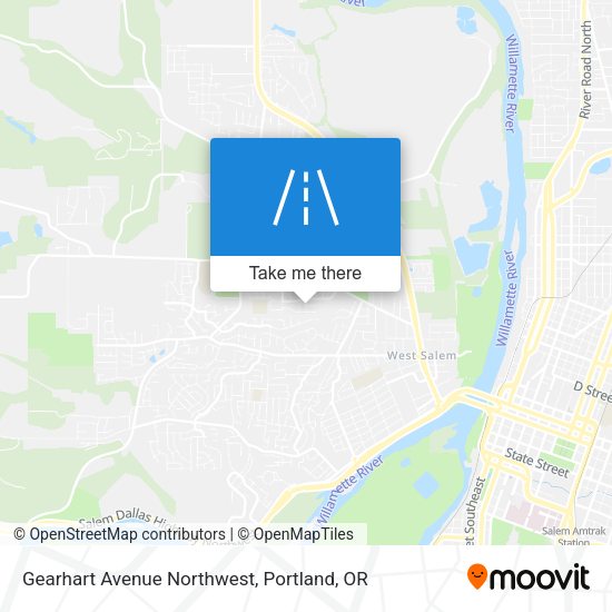 Gearhart Avenue Northwest map