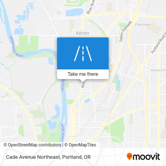 Cade Avenue Northeast map