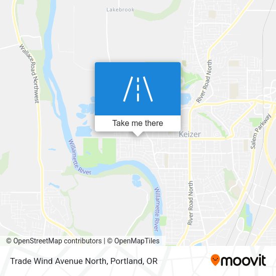 Trade Wind Avenue North map