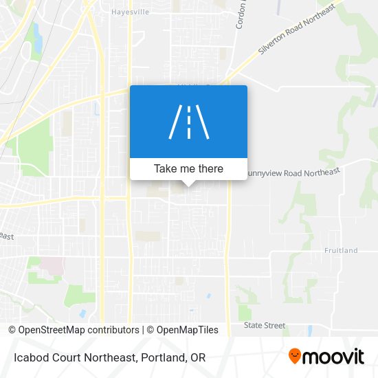 Icabod Court Northeast map