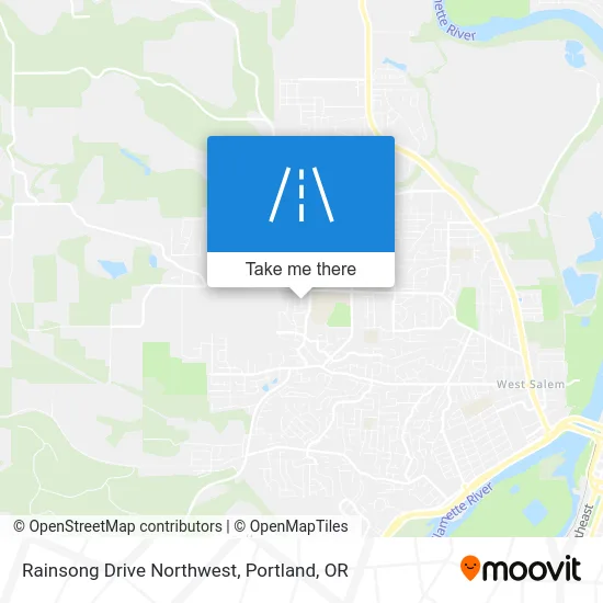 Rainsong Drive Northwest map