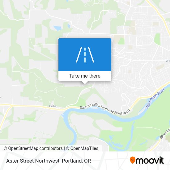 Aster Street Northwest map