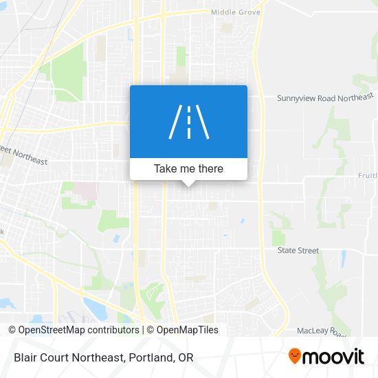 Blair Court Northeast map