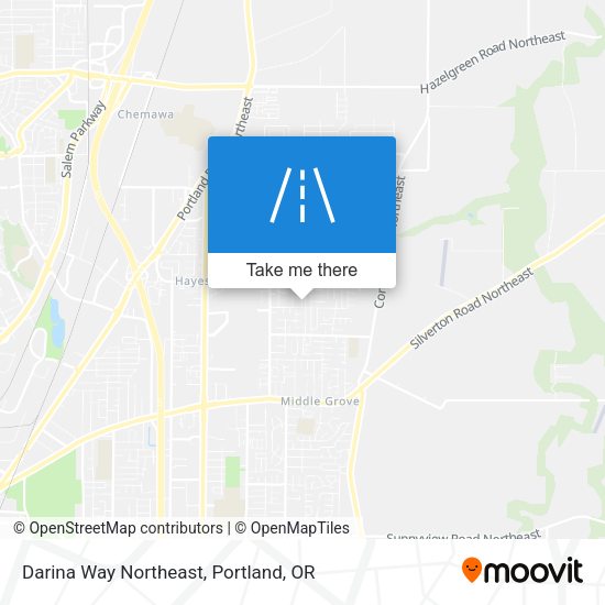 Darina Way Northeast map