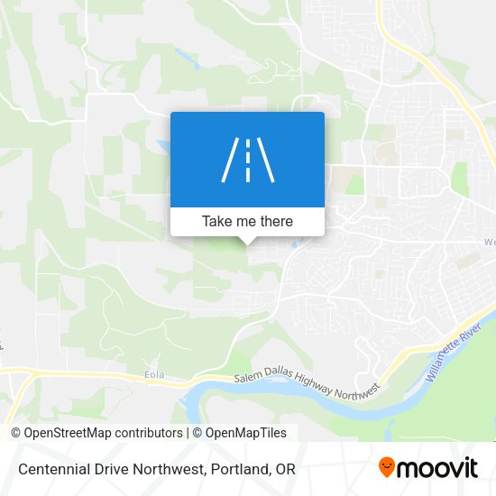Centennial Drive Northwest map