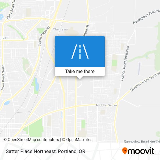 Mapa de Satter Place Northeast