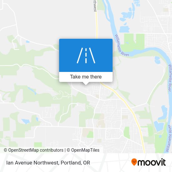 Ian Avenue Northwest map