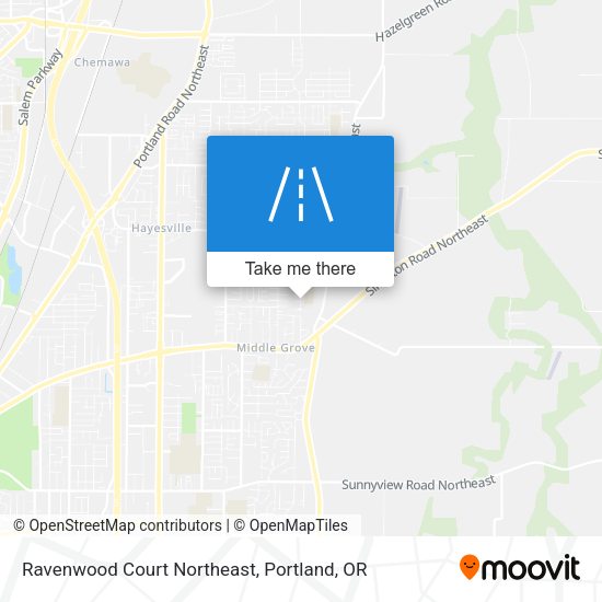 Ravenwood Court Northeast map
