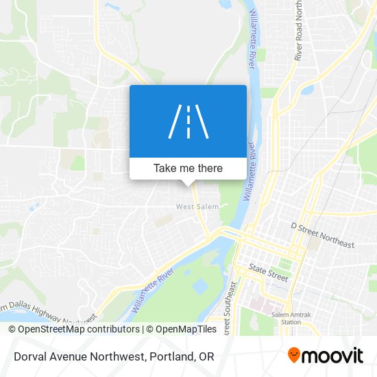 Dorval Avenue Northwest map