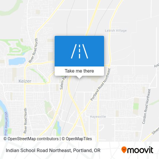 Mapa de Indian School Road Northeast