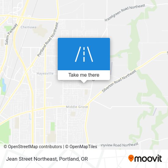Jean Street Northeast map