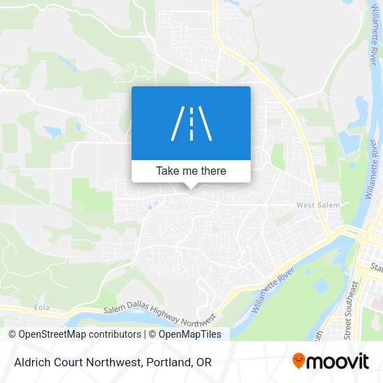 Mapa de Aldrich Court Northwest