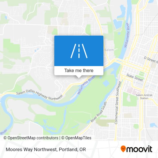 Moores Way Northwest map