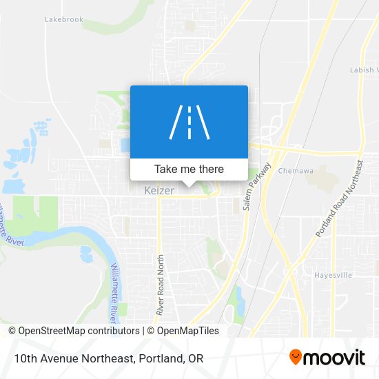 10th Avenue Northeast map