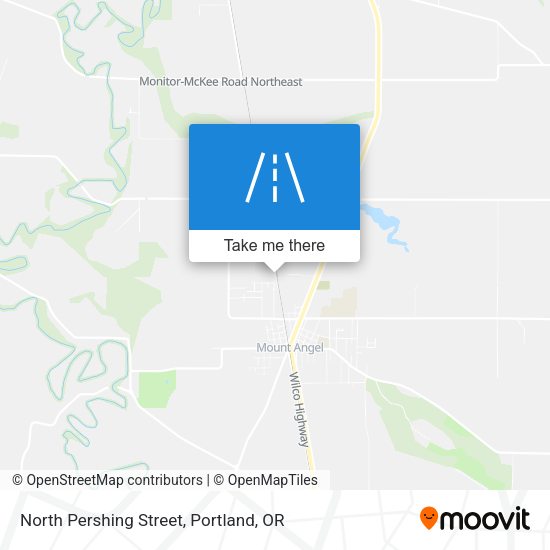 North Pershing Street map