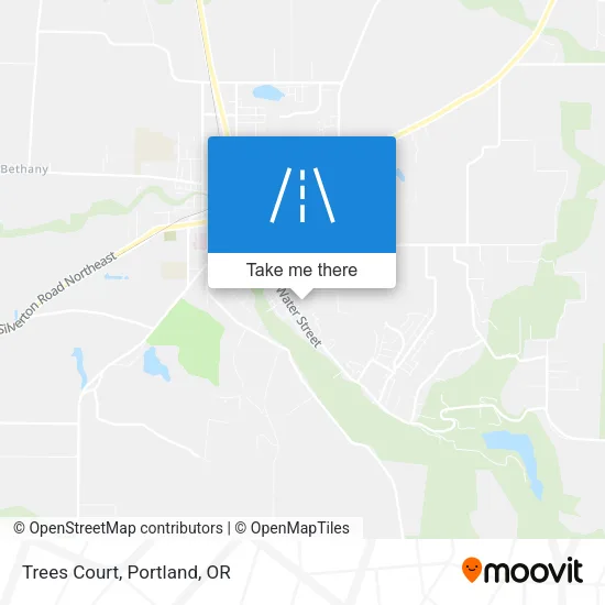 Trees Court map