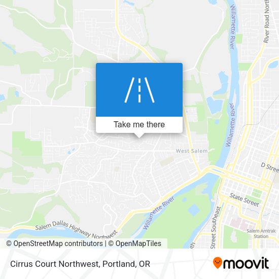 Mapa de Cirrus Court Northwest