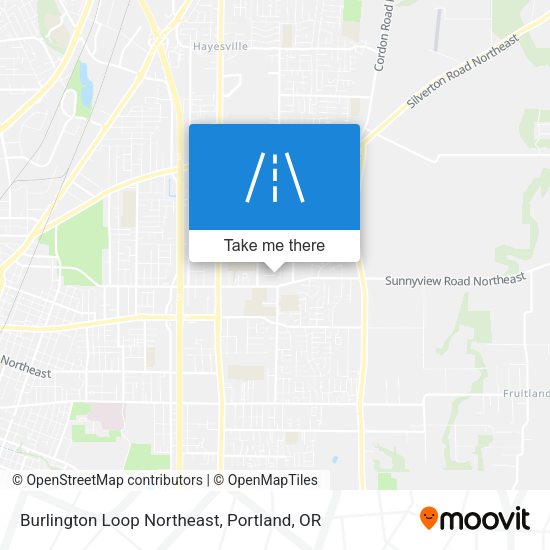 Burlington Loop Northeast map
