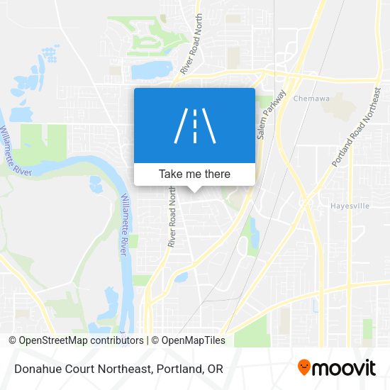 Mapa de Donahue Court Northeast