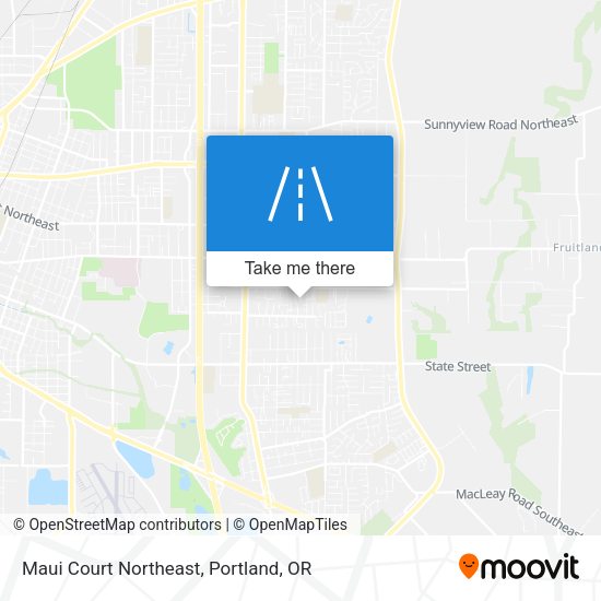 Mapa de Maui Court Northeast