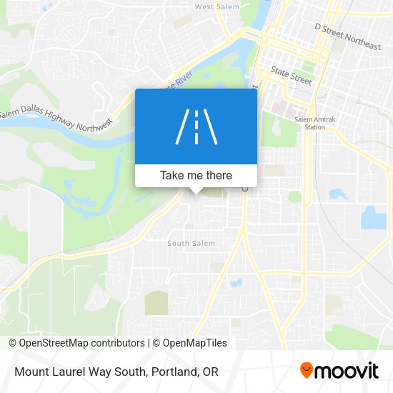 Mount Laurel Way South map